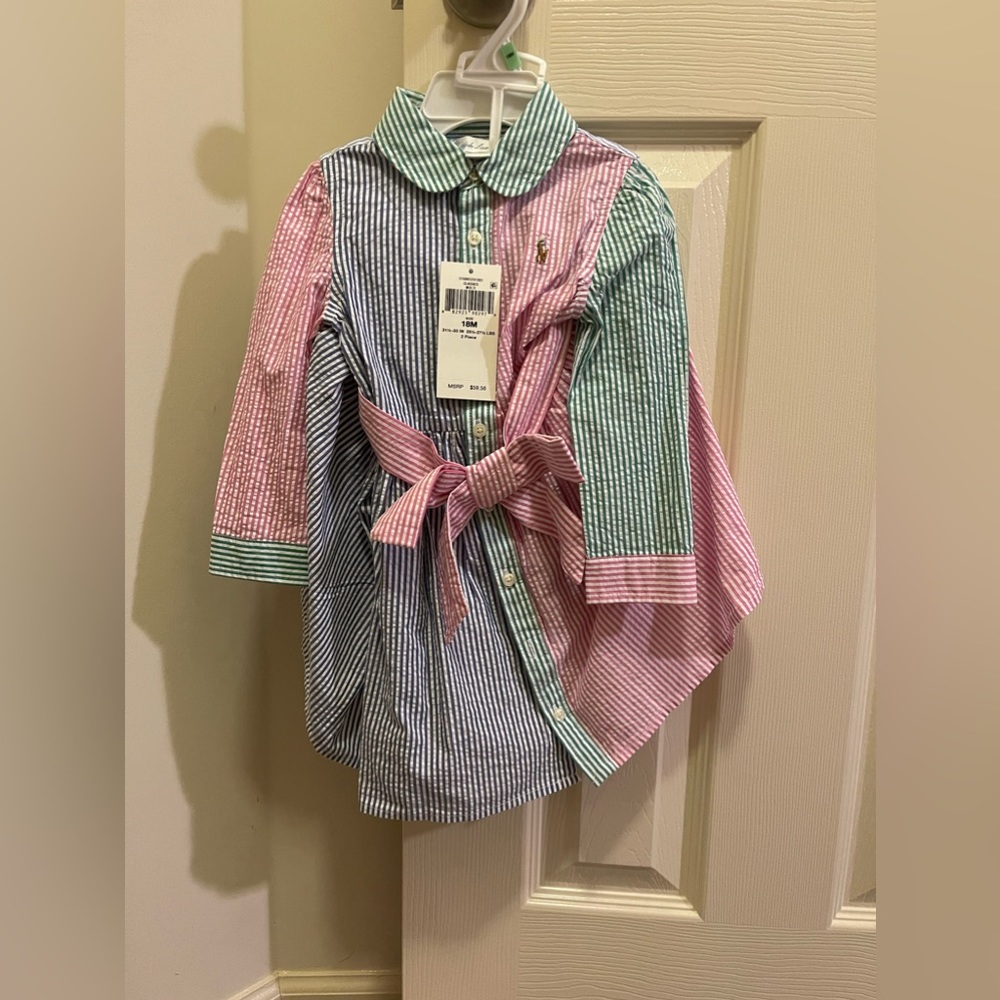 Polo Ralph Lauren Girls Seersucker Dress
